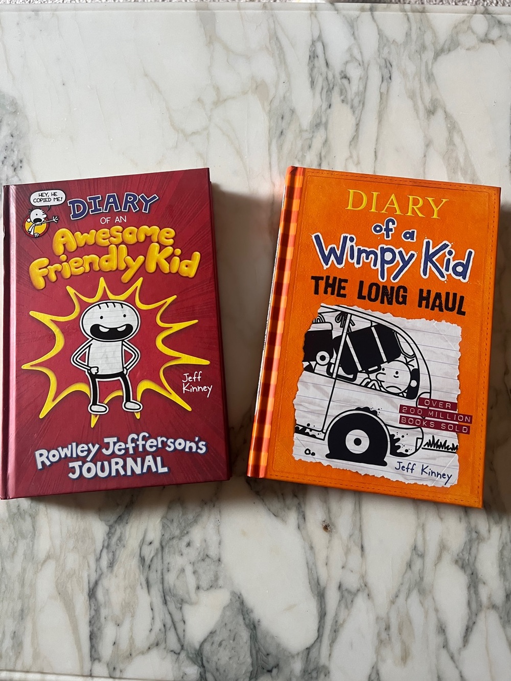 2 Diary of a Wimpy Kid Hardcover Books